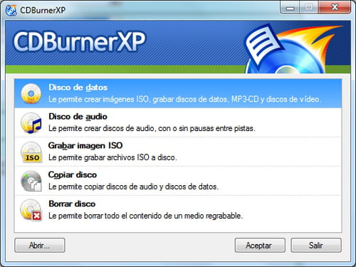 Descargar CDBurnerXP - Gratis Última Versión