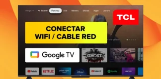 Cómo Conectar Smart TV TCL a Internet por WiFi - Google TV