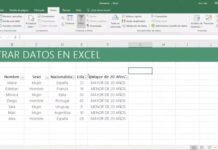 Cómo Filtrar Datos en Excel